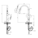 Комплект кухонної мийки Kroner Schwarze - 6350RHM PVD (3.0/1.0 мм) S4683 фото 16
