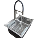 Комплект кухонной мойки Kraft HM 6045 DECOR (3.0/1.0 мм) S3668 фото 6