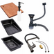 Комплект кухонної мийки Kraft HM 6845 NANO BLACK S4833 фото 15