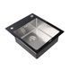 Кухонная стеклянная мойка Germece Handmade Black Glass (600х510х200) 2745 фото 2