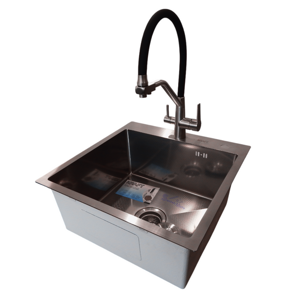 Комплект кухонної мийки Kraft KRF 5050 decor (3.0/1.0 мм) S4984 фото