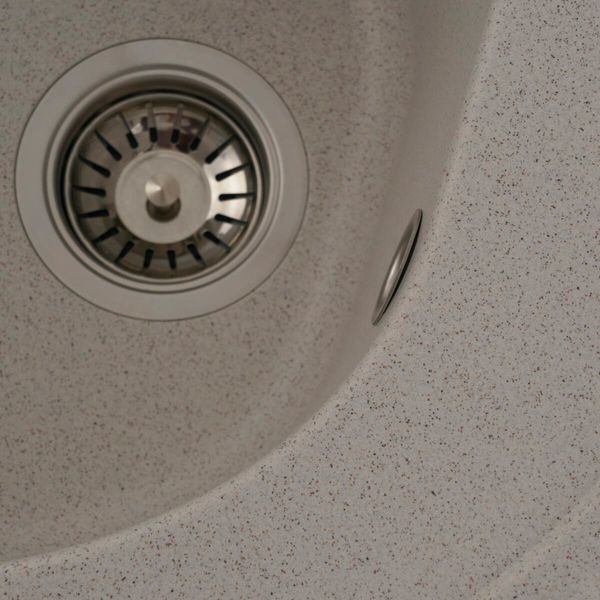 Гранітна мийка для кухні Platinum 510 LUNA матова Топаз 3331 фото
