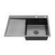 Комплект кухонної мийки Kroner KRP Schwarze - 7849RHM PVD Графіт S5108 фото 6