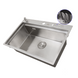 Накладна мийка для кухні з неіржавкої сталі Nett NS-7048 1425739697 фото 2