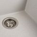 Гранітна мийка для кухні Platinum 4040 RUBA матова біла в крапку 41636 фото 5