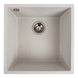 Гранітна мийка для кухні Platinum 4040 RUBA матова біла в крапку 41636 фото 1