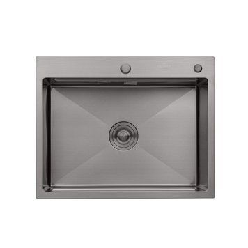 Кухонная мойка Kroner KRP Schwarze - 6350HM PVD (3.0/1.0 мм) CV031453 фото