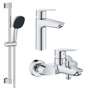 Набор смесителей 3 в 1 для ванной комнаты Grohe QuickFix Start M-Size UA202301ME CV030618 фото