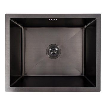 Кухонна мийка PVD чорна СМ 54*44 VALESO Handmade (монтаж під стільницю) 47078 фото