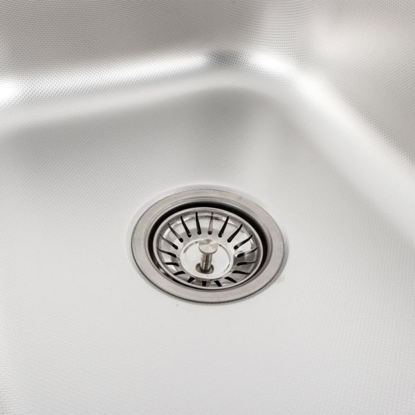 Кухонна мийка з нержавіючої сталі Platinum ДЕКОР 7549 (0,8/180 мм) 11594 фото