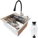 Комплект кухонной мойки Kraft HM 5448 DECOR (3.0/1.0 мм)+(Измельчитель Kroner - 550W) S4985 фото 1
