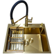 Комплект кухонной мойки Kraft NANO GOLD PVD HS 540х480 (3.0/1.0 мм) декор SM20496 фото 8