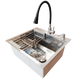Комплект кухонної мийки Kraft KRF 6045 DECOR (3.0/1.0 мм) S4935 фото 1