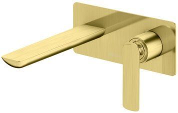 Смеситель для раковины (умывальника) KOHLMAN EXPERIENCE BRUSHED GOLD + BOX скрытого монтажа * QW185EGDB фото