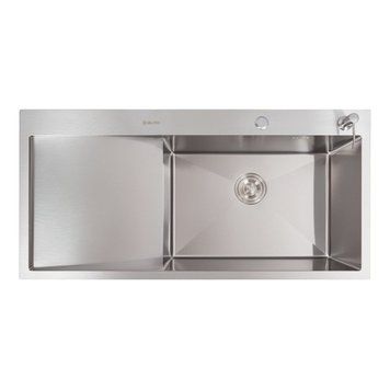 Кухонна мийка нержавійка CM 100*50 R VALESO Handmade (3.0/0.8) 47095 фото