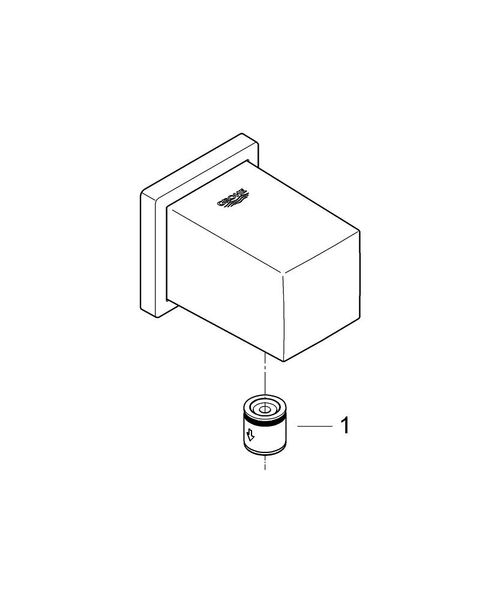Euphoria Cube Подключение душевого шланга (27704000) 18698 фото