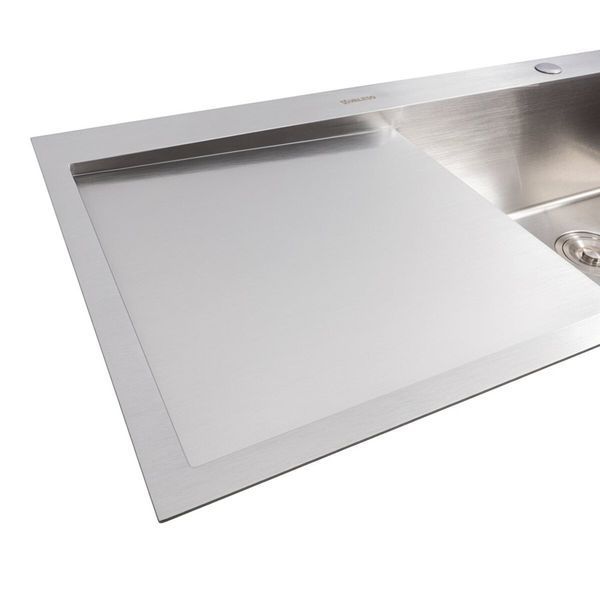 Кухонная мойка нержавейка CM 100*50 R VALESO Handmade (3.0/0.8) 47095 фото