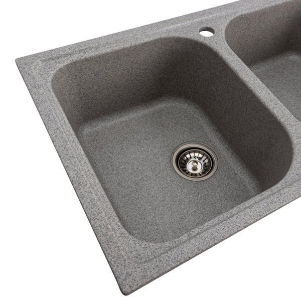 Гранитная мойка для кухни Platinum 7950 Equatoria серый 36402 фото