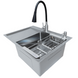 Комплект кухонної мийки Kraft Satin BRS 65х48 (3.0/1.0 мм) S4878 фото 4