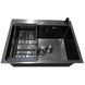 Комплект кухонної мийки Kraft NANO BLACK PVD Декор HS60*45 (3.0/1.0 мм)+Змішувач для кухні з висувним шлангом S4986 фото 10