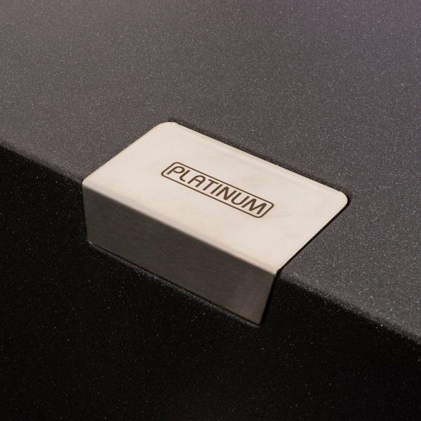 Гранитная мойка для кухни Platinum 8650 DIAMOND матовый Морион 41667 фото
