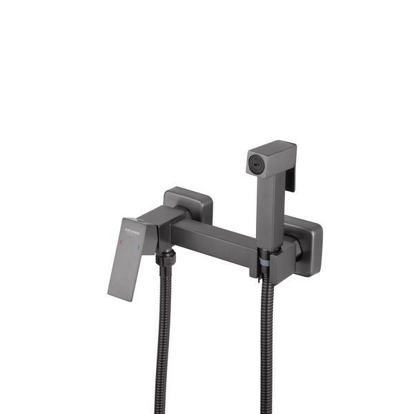 Набор для гигиенического душа со смесителем Kroner KRP Edelstahl Kubus - PVD052 CV035510 фото
