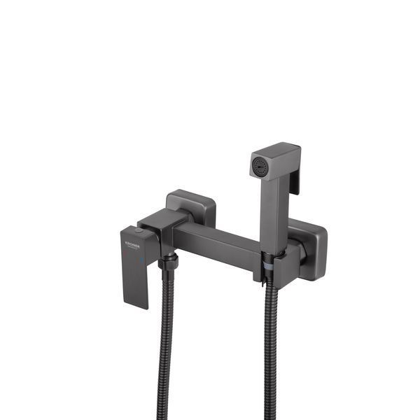 Набор для гигиенического душа со смесителем Kroner KRP Edelstahl Kubus - PVD052 CV035510 фото