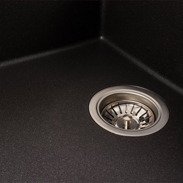 Гранитная мойка для кухни Platinum 8650 DIAMOND матовый Морион 41667 фото