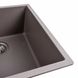 Гранітна мийка для кухні Platinum 4040 RUBA матова Дюна 41640 фото 3