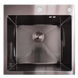 Кухонна мийка Kraft HM 50х50 NANO BLACK (DECOR) PVD (3.0/1.0 мм) S3571 фото 3