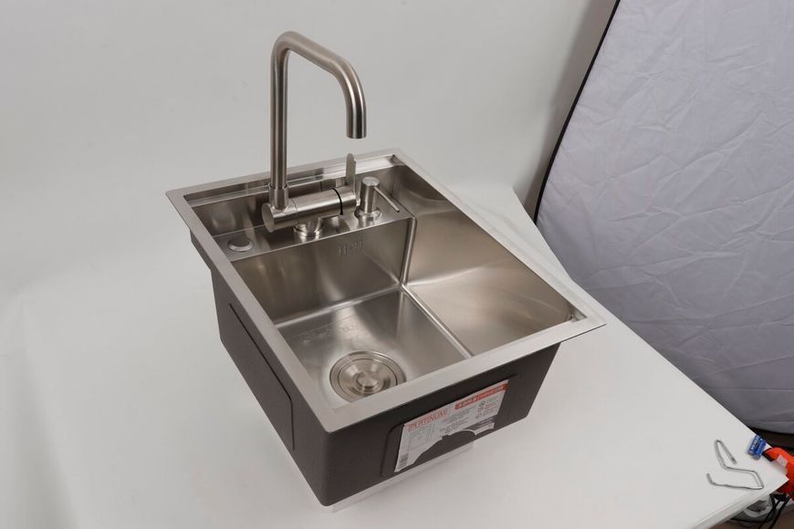 Кухонна мийка CM 40*50 прихована нержавійка Platinum Handmade 44555 фото