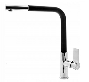 Смеситель для кухни GRANITAN LINEA BLACK+ пятнистый * LINEA-GR фото