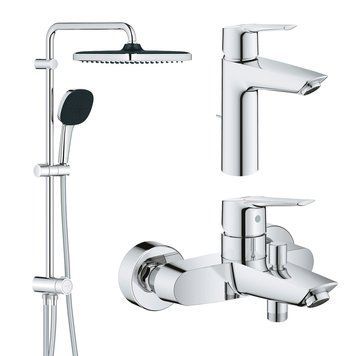 Набор смесителей 3 в 1 для ванной комнаты Grohe QuickFix Start M-Size UA202305RM CV030621 фото
