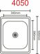 Кухонна мийка з нержавіючої сталі Platinum САТИН 4050 (0,7/160 мм) 11600 фото 2
