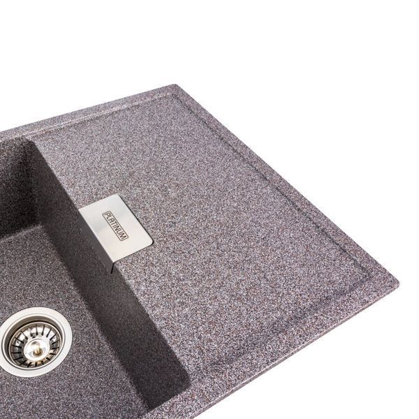 Гранитная мойка для кухни Platinum 8650 DIAMOND матовая (микс) 39821 фото