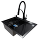 Комплект кухонної мийки Kraft NANO BLACK PVD HS 65х48 (3.0/1.0 мм) S4988 фото 3