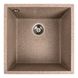 Гранітна мийка для кухні Platinum 4040 RUBA матова карамель 41641 фото 1