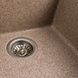 Гранітна мийка для кухні Platinum 4040 RUBA матова карамель 41641 фото 5