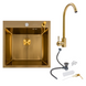 Кухонный комплект: Valeso Handmade 50x50 PVD Gold + Valeso JW449 PVD Gold S5061 фото 1