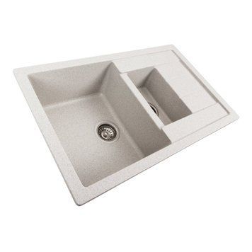 Гранитная мойка для кухни VALESO 7850W TOSKANA матовая Топаз 48946 фото