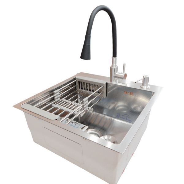 Комплект кухонной мойка Kraft KRF 5050 decor (3.0/1.0 мм) S4958 фото