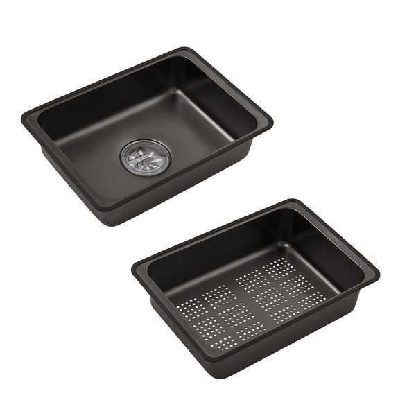 Кухонна мийка Kroner KRP Schwarze - SET7545HM PVD (3.0/0.8 мм) CV033382 фото