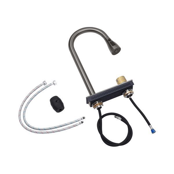 Кухонна мийка Kroner KRP Schwarze - SET7545HM PVD (3.0/0.8 мм) CV033382 фото