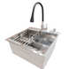 Комплект кухонной мойка Kraft KRF 5050 decor (3.0/1.0 мм) S4958 фото 8