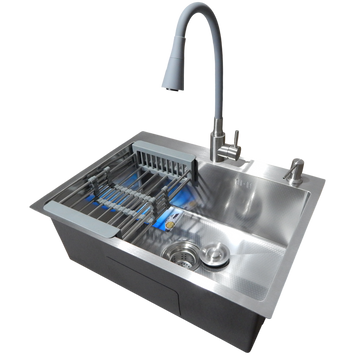 Комплект кухонної мийки Kraft KRF 5448 DECOR (3.0/1.0 мм) S3675 фото