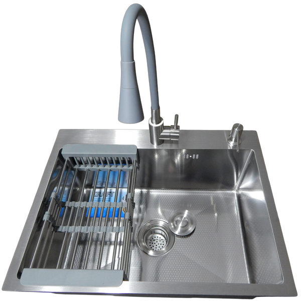 Комплект кухонної мийки Kraft KRF 5448 DECOR (3.0/1.0 мм) S3675 фото