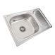 Кухонна мийка з нержавіючої сталі Platinum ДЕКОР 6642 (0,8/180 мм) 11604 фото 4