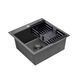 Комплект кухонної мийки Kroner KRP Schwarze - 5050HM PVD (3.0/1.0 мм) S4790 фото 5