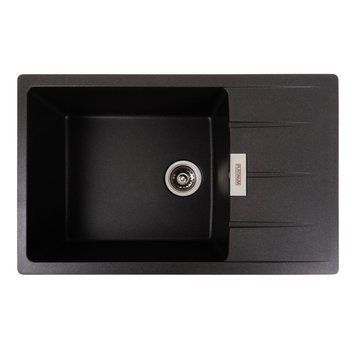 Гранітна мийка для кухні Platinum 7850 ROMA матовий Моріон 41657 фото
