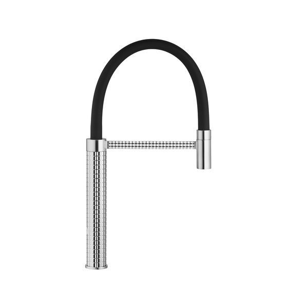 Смеситель для кухни с гибким изливом Pllen&oacute; Lazio BLK15 spazzolato ST430015 фото